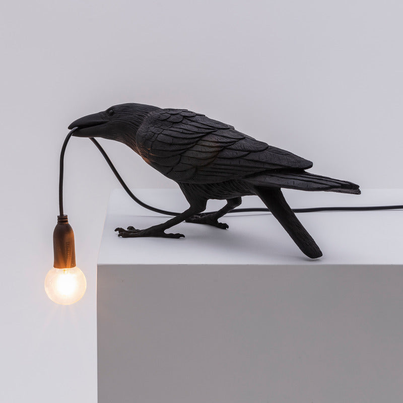 Bird Playing Outdoor Lamp