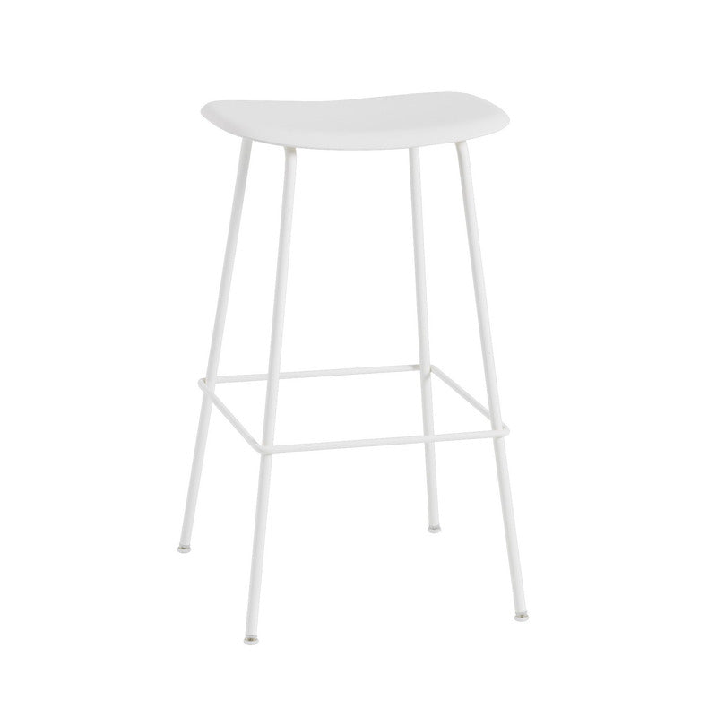 Fiber Backless Stool with Tube Base