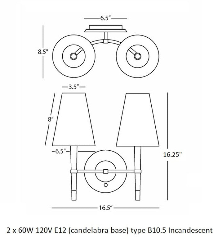 Ventana Double Wall Sconce