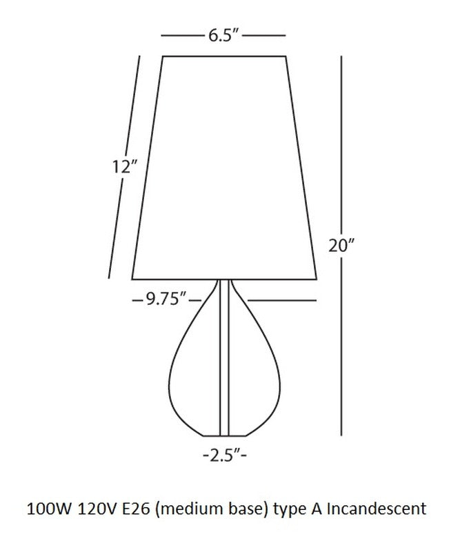 Claridge 676 Table Lamp