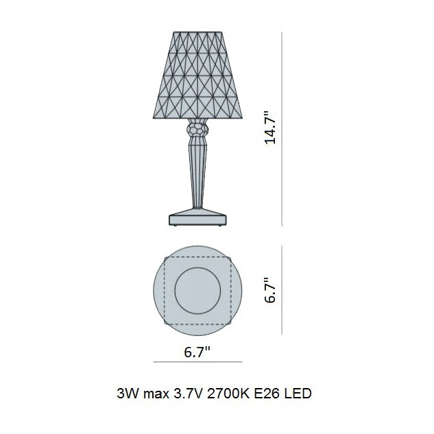 Big Battery Table Lamp