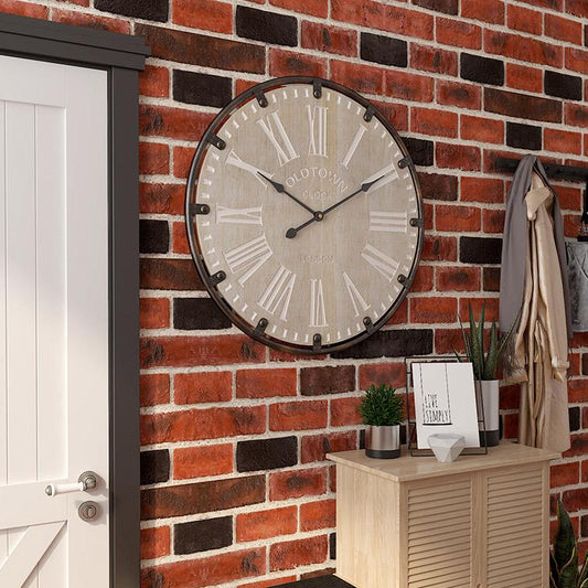 British Style Metal Silent Clock