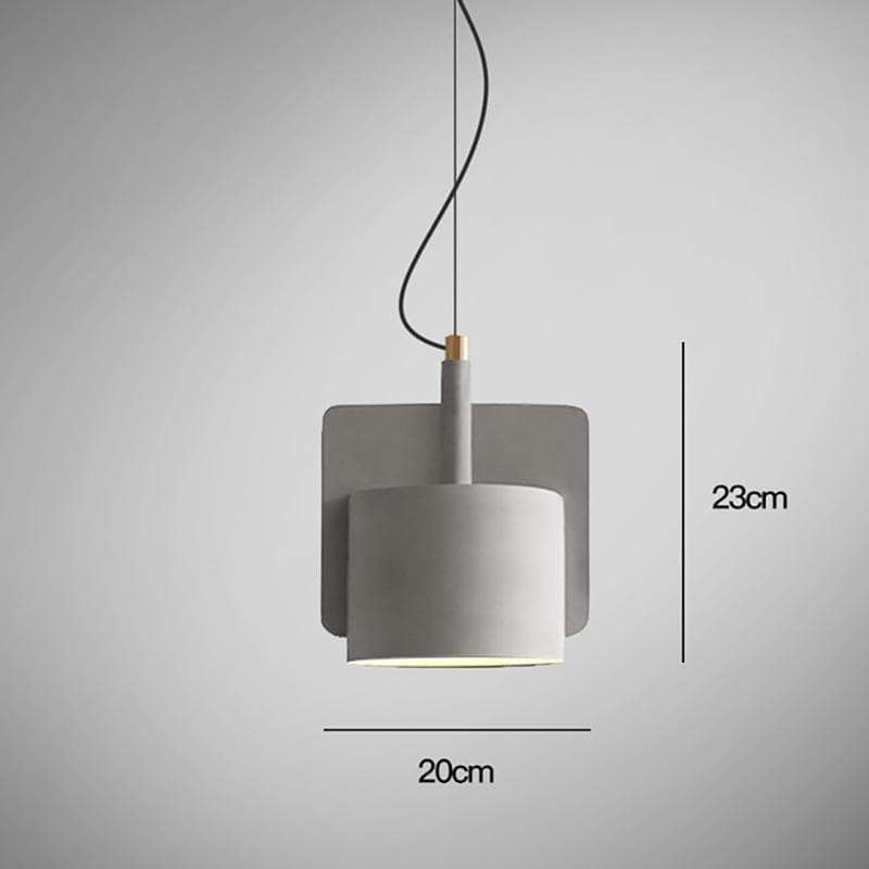 Runa Cement Industrial Pendant Light