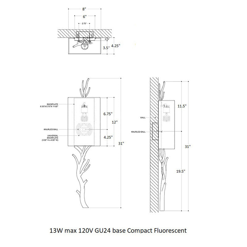 Baneberry Wall Sconce