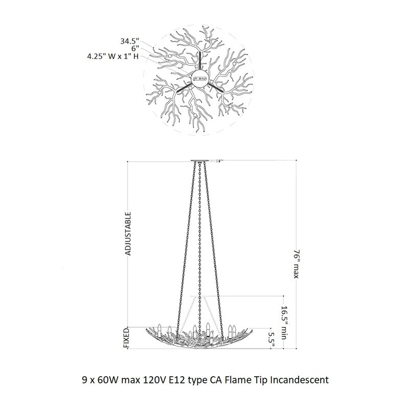 Rainforest Small Chandelier
