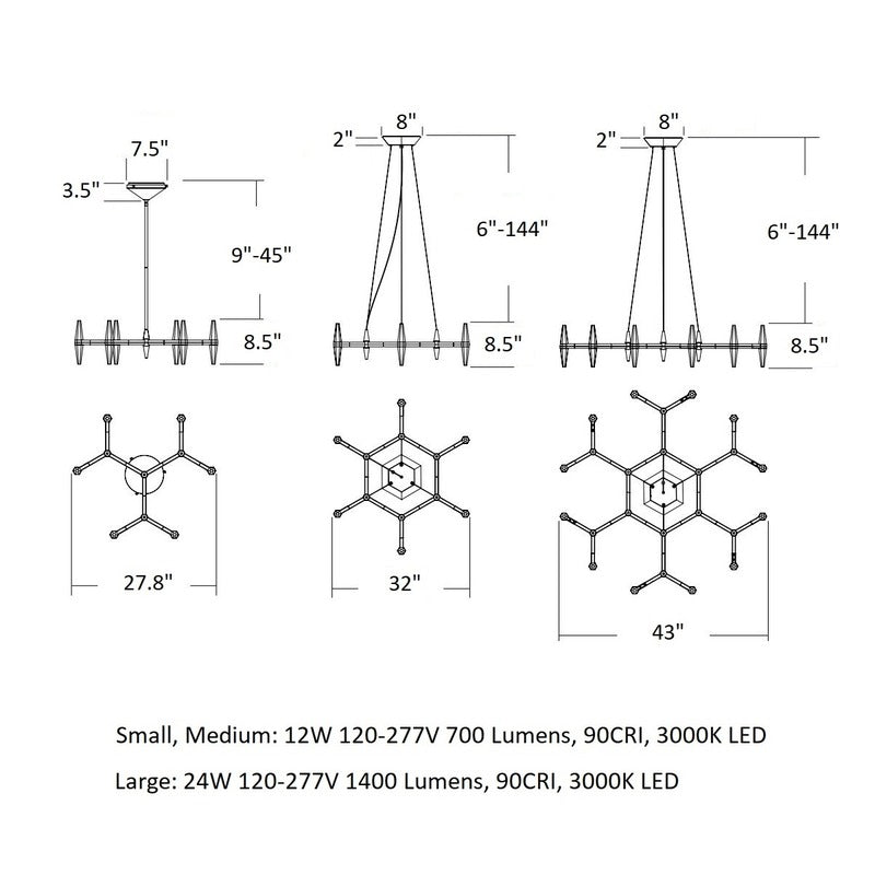 Prism Single Tier Chandelier