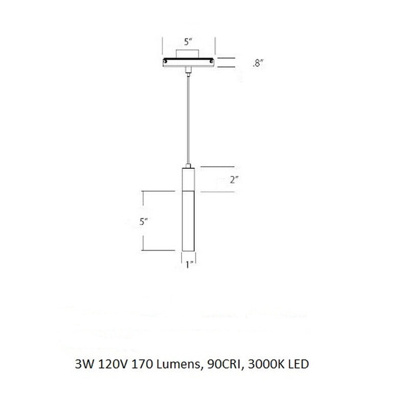 Light Guide Candle Pendant Light