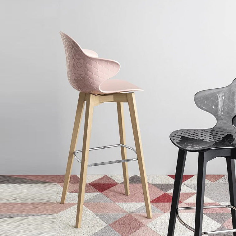 Saint Tropez Counter Stool with Wood Base
