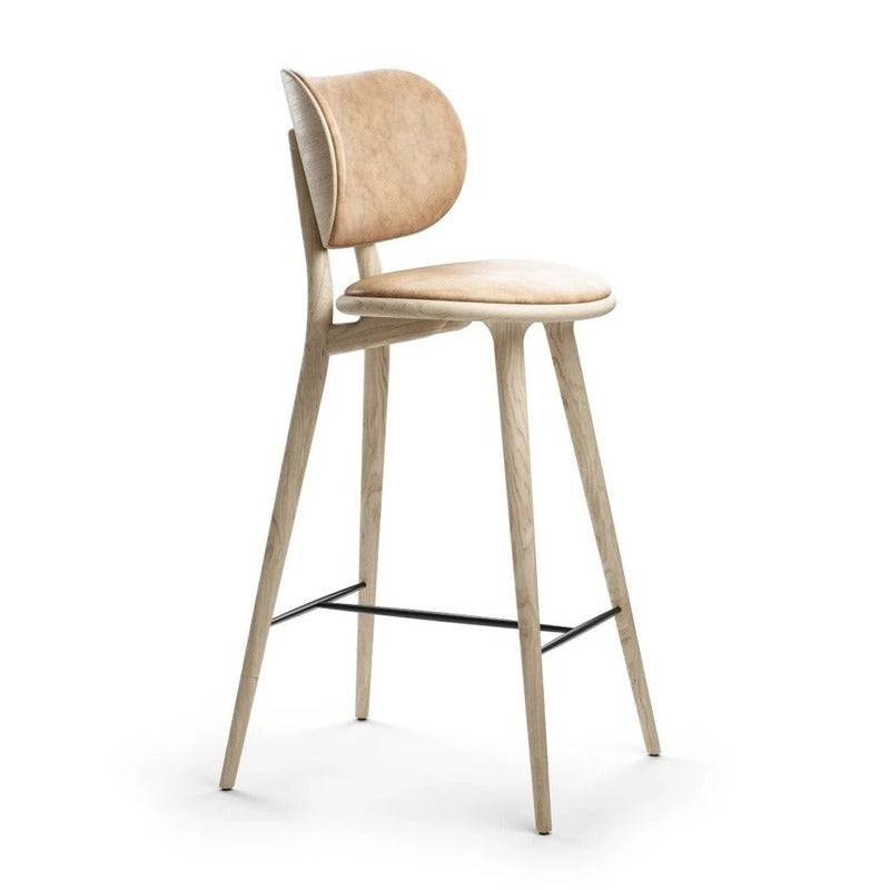 High Stool with Backrest