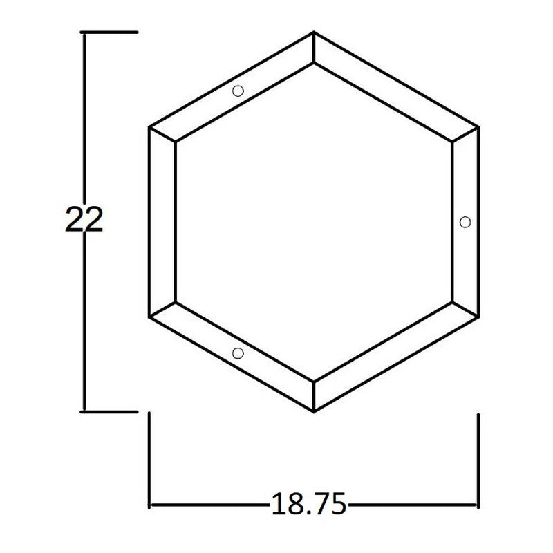 Hexagon LED Wall Sconce