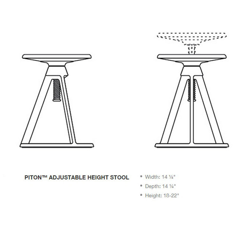 Piton Adjustable Height Stool