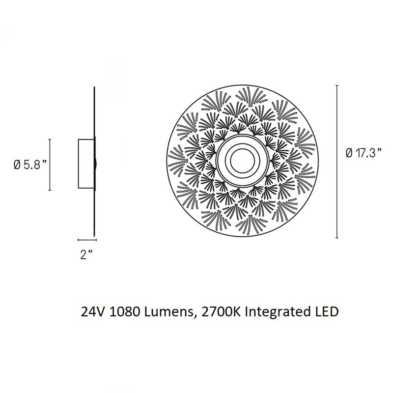 Earth Palm Wall / Ceiling Light
