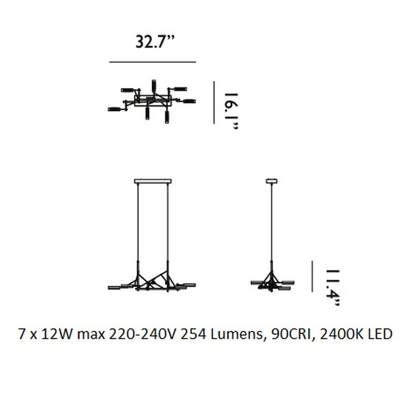 Tinkering Linear Pendant Light