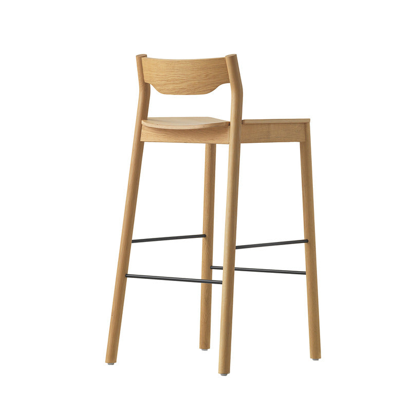 Tangerine Stool with Back