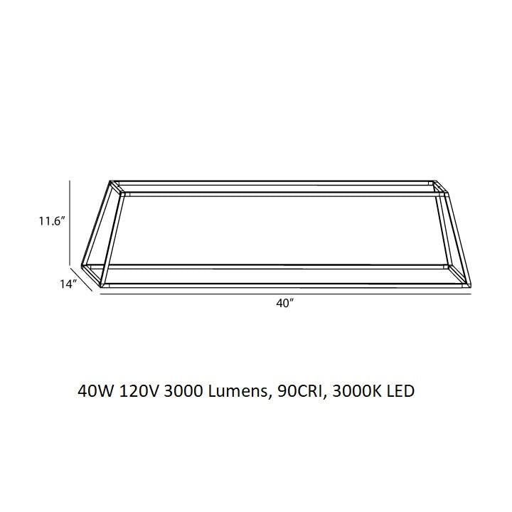 Z-Bar Rise Rectangle Pendant Light