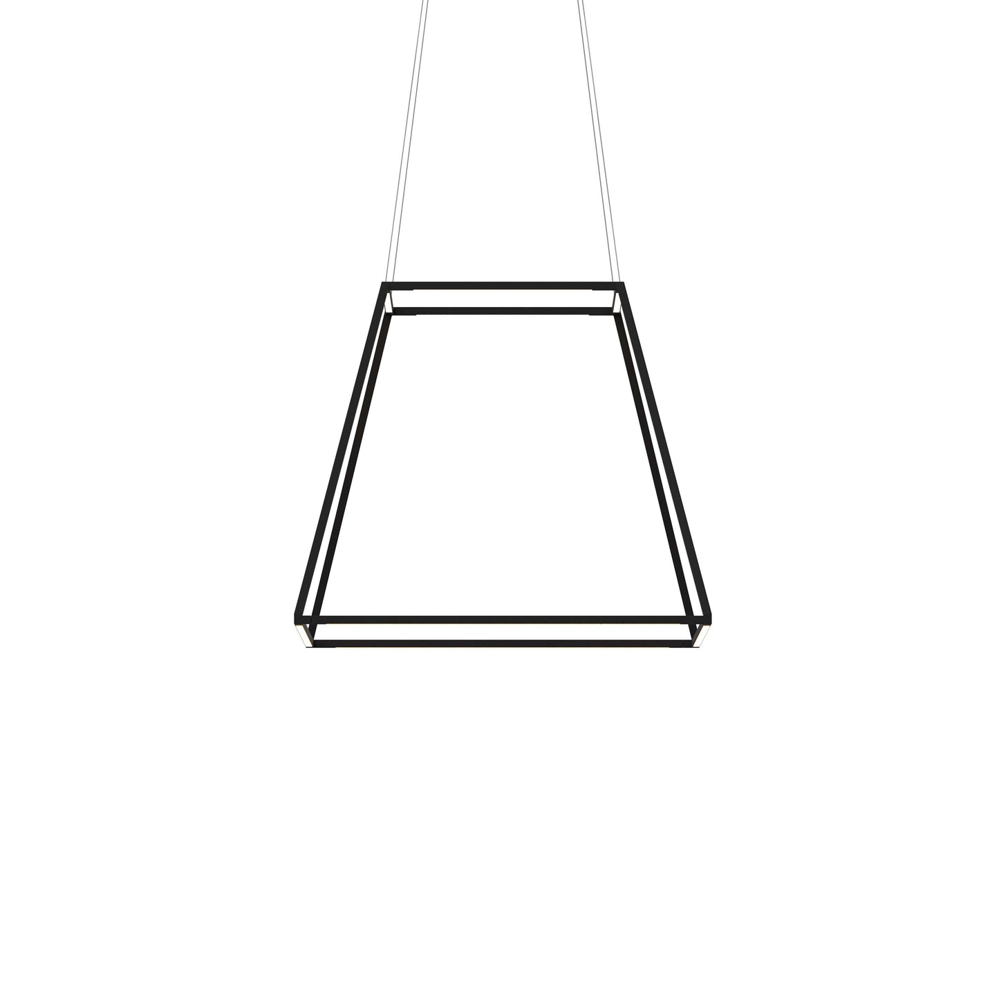 Z-Bar Rise Square Pendant Light
