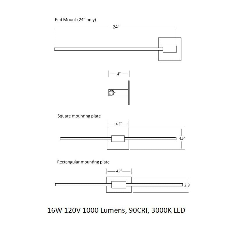 Z-Bar Wall Sconce