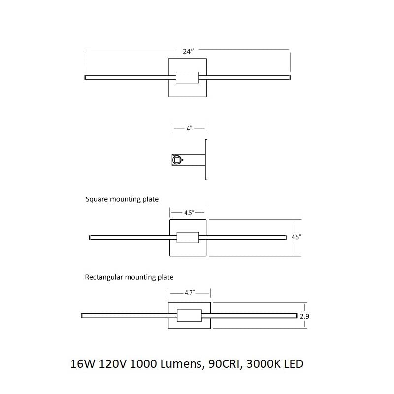 Z-Bar Wall Sconce