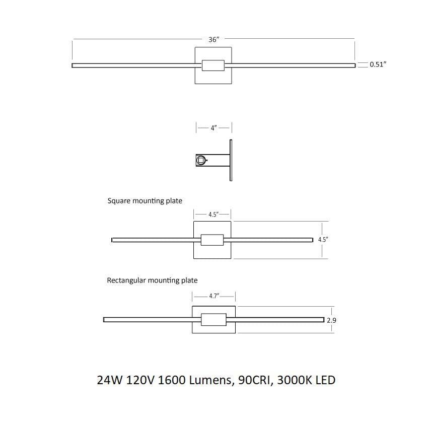 Z-Bar Wall Sconce