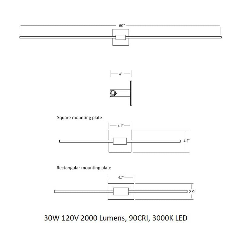 Z-Bar Wall Sconce
