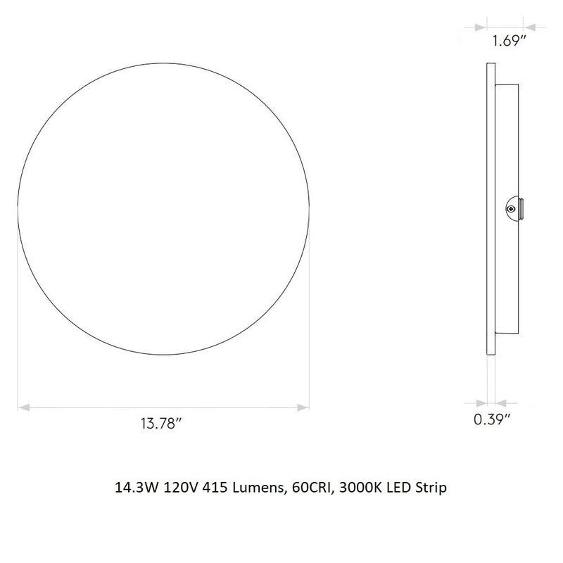 Eclipse Round LED Wall Sconce