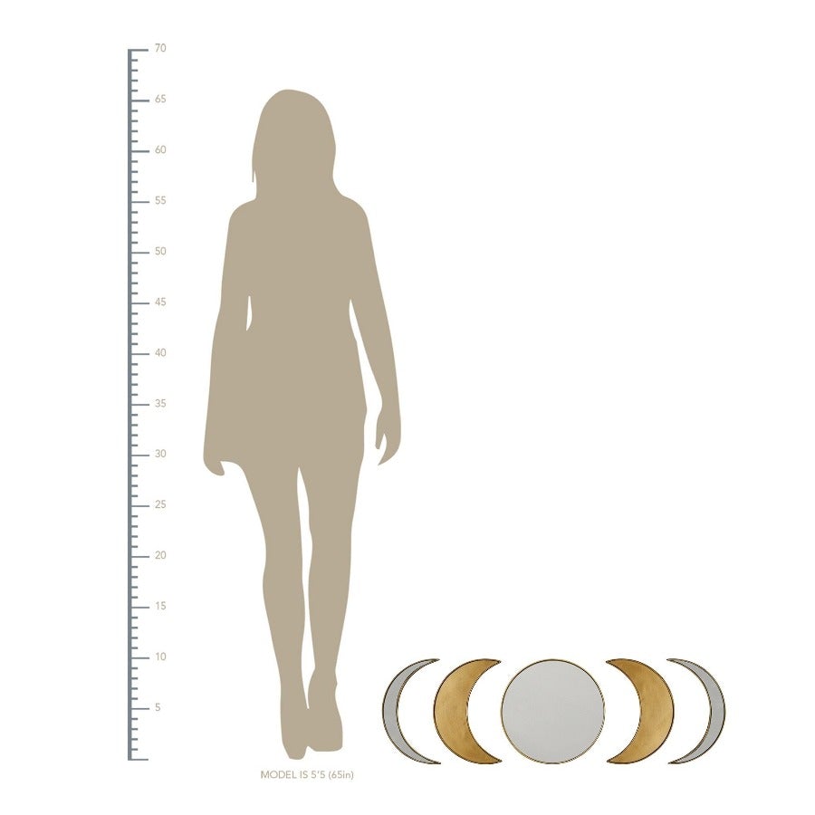 Antique Boho Moon Phase Wall Mirror - Novus Decor Wall Decor