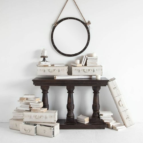 27" Round Metal Frame Wall Mirror - Novus Decor Wall Decor