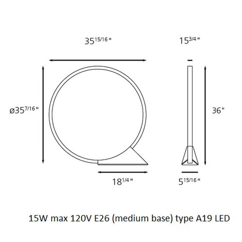 "O" Outdoor Floor Lamp