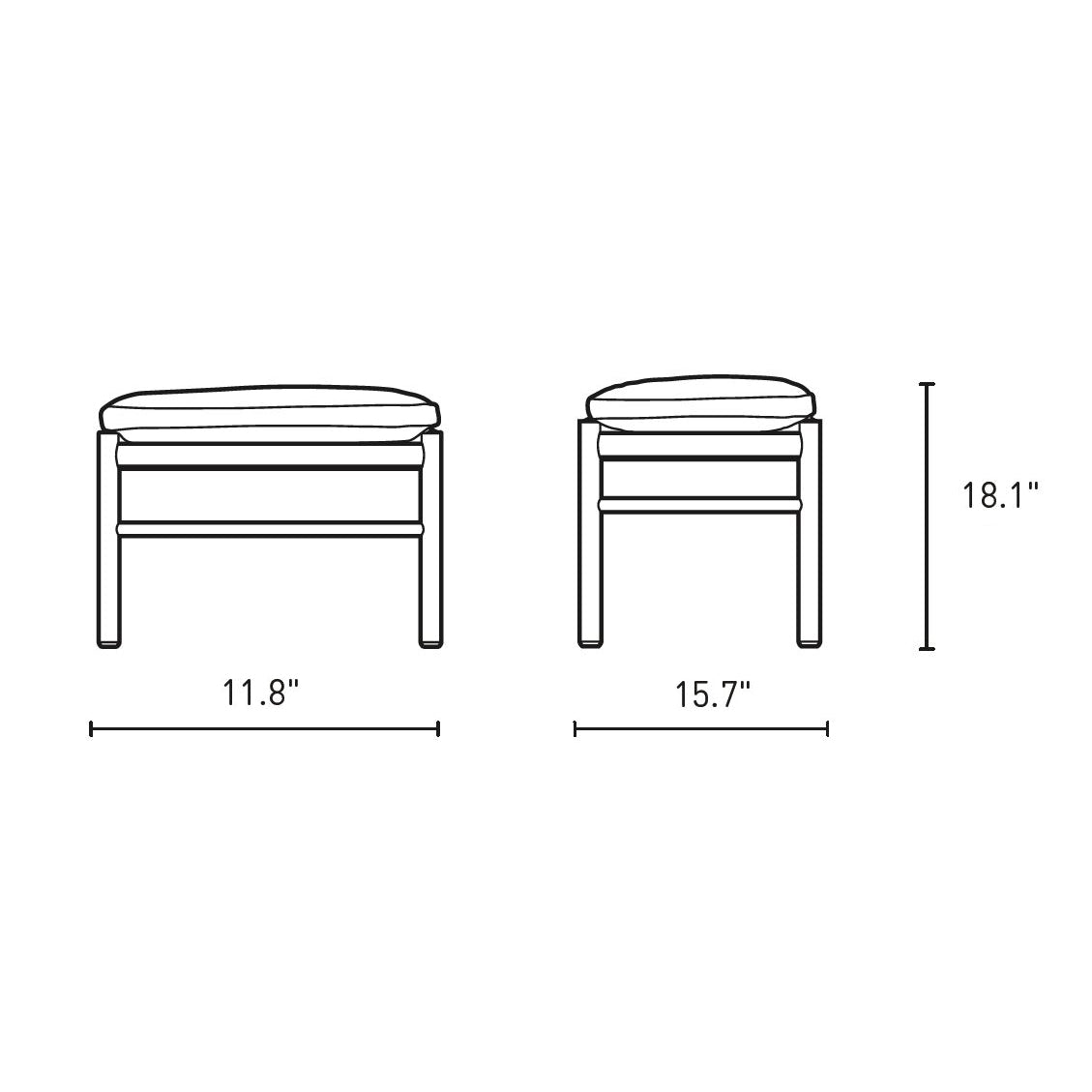 OW149F Colonial Footstool