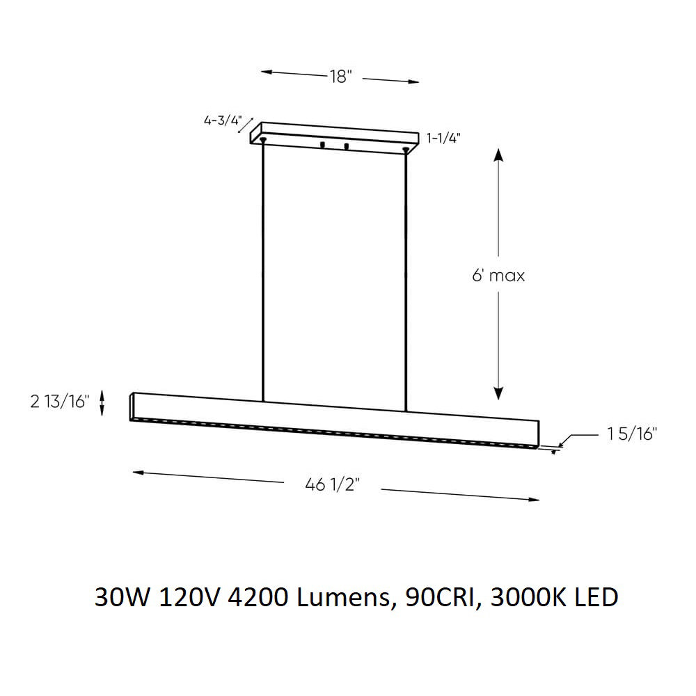 MSL Linear Pendant Light