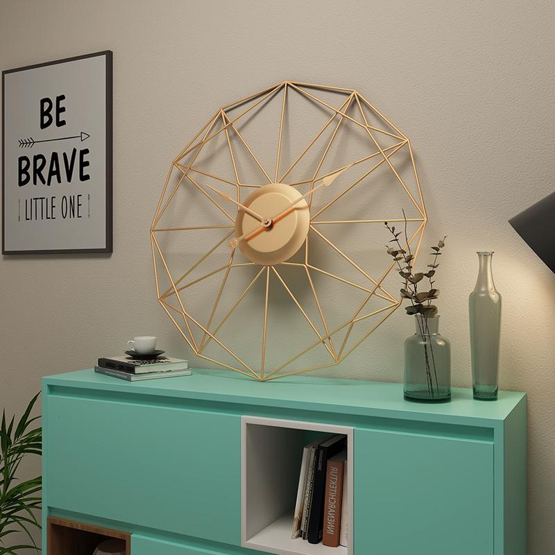 Gold Cobweb Clock