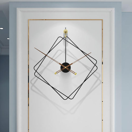 20'' Modern Geometric Metal Wall Clock