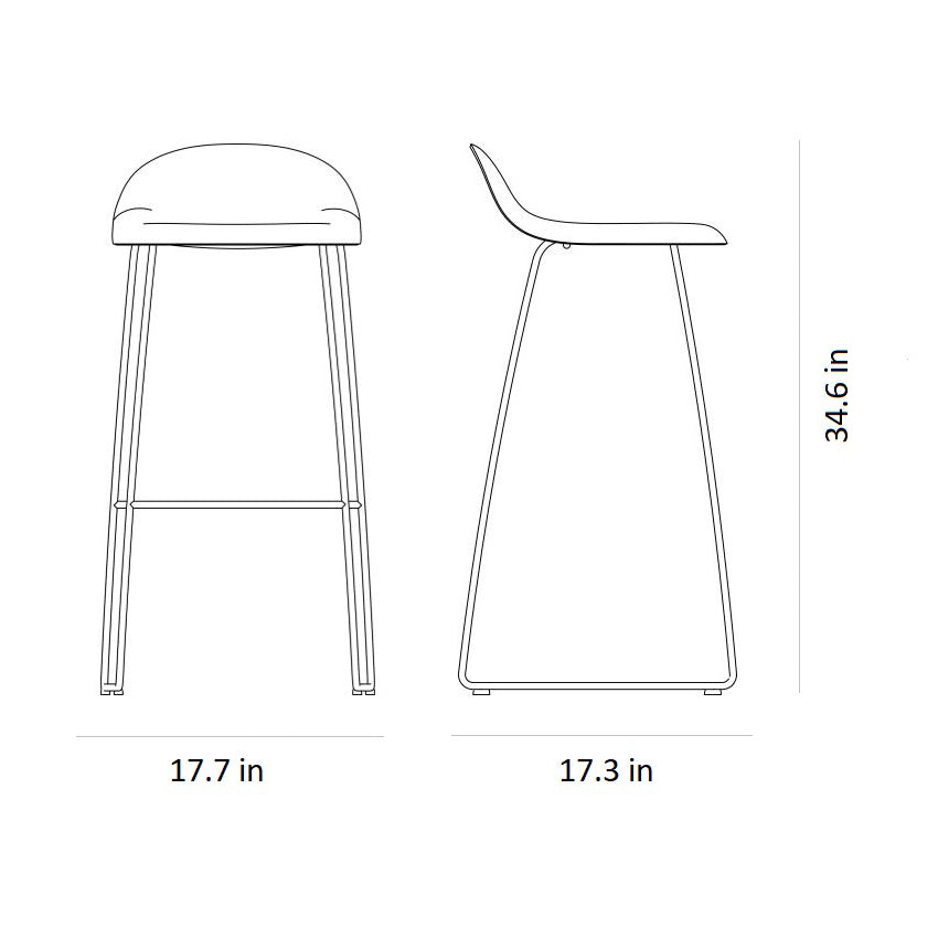 Recycled 3D Sledge Base Stool
