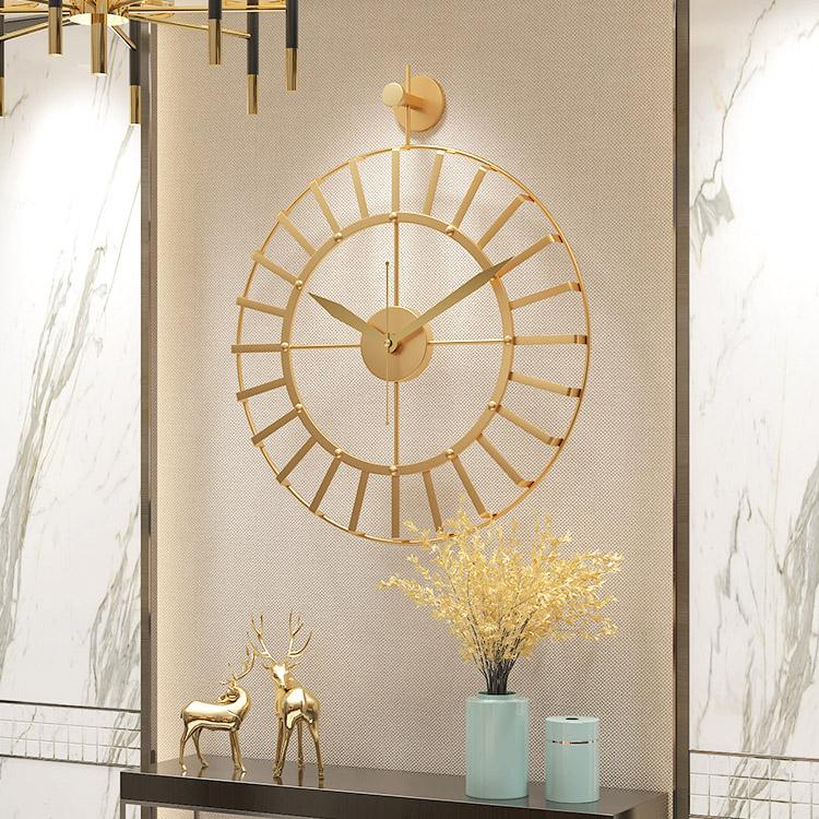 Non-Ticking Wrought Iron Clock