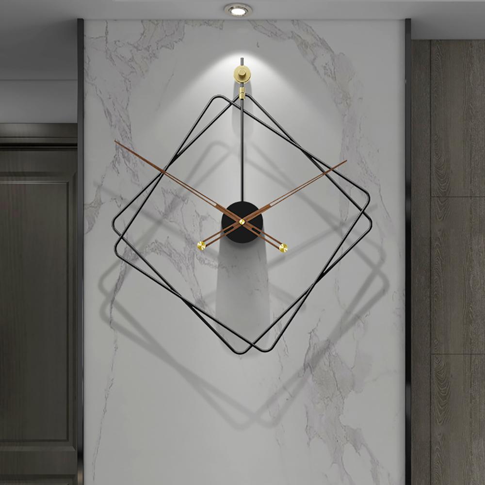 20'' Modern Geometric Metal Wall Clock