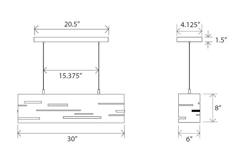 Aeris Linear Pendant Light