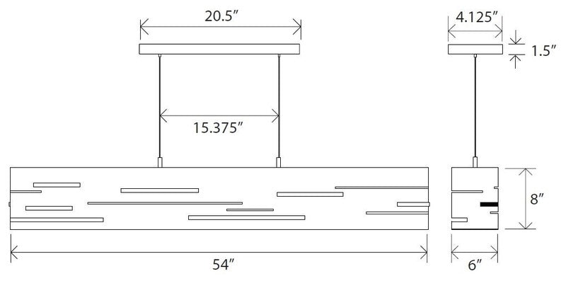 Aeris Linear Pendant Light