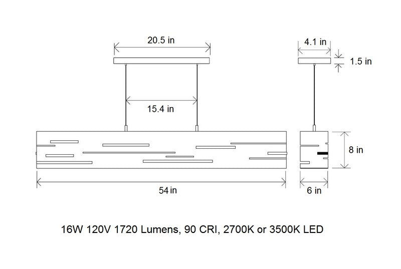 Aeris Linear Pendant Light