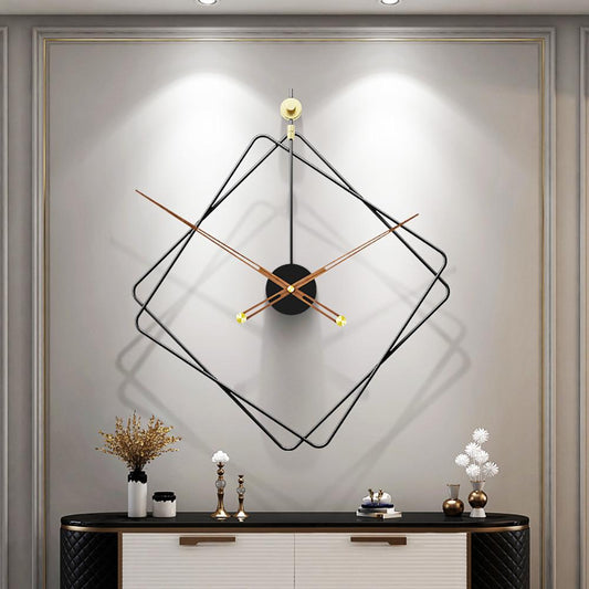 20'' Modern Geometric Metal Wall Clock