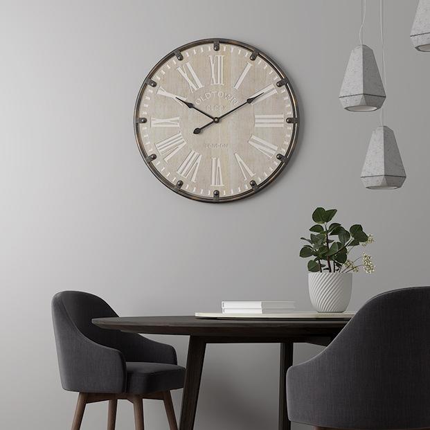 British Style Metal Silent Clock