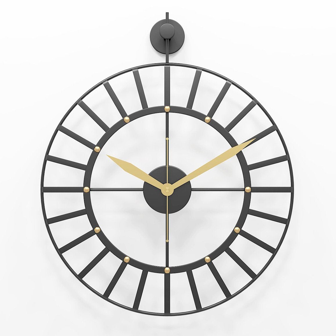 Non-Ticking Wrought Iron Clock