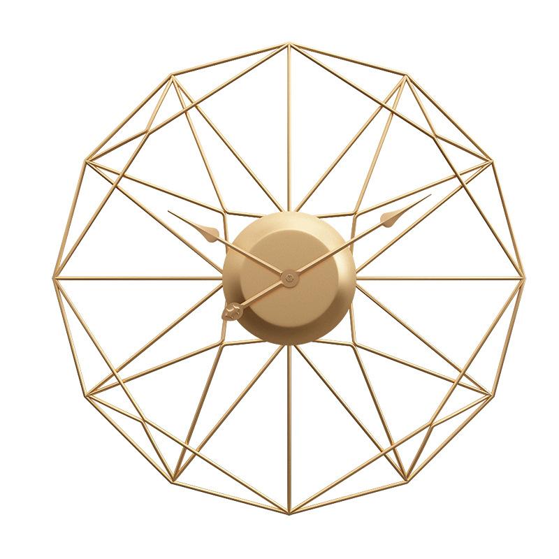 Gold Cobweb Clock