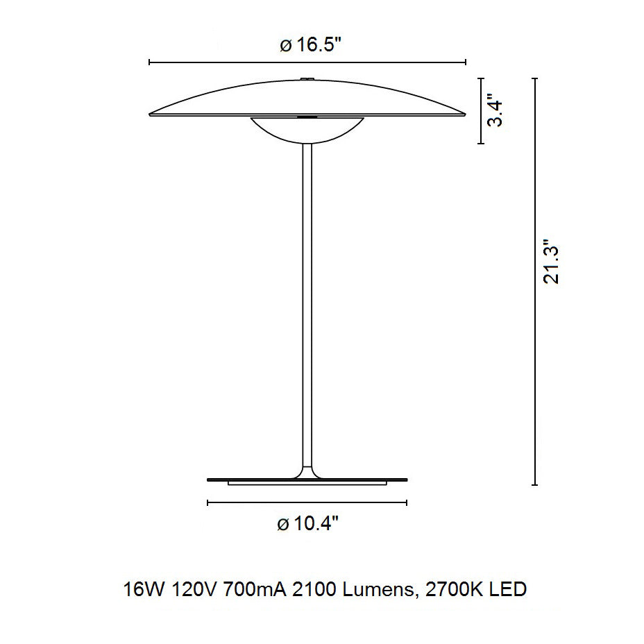 LED Ginger Table Lamp