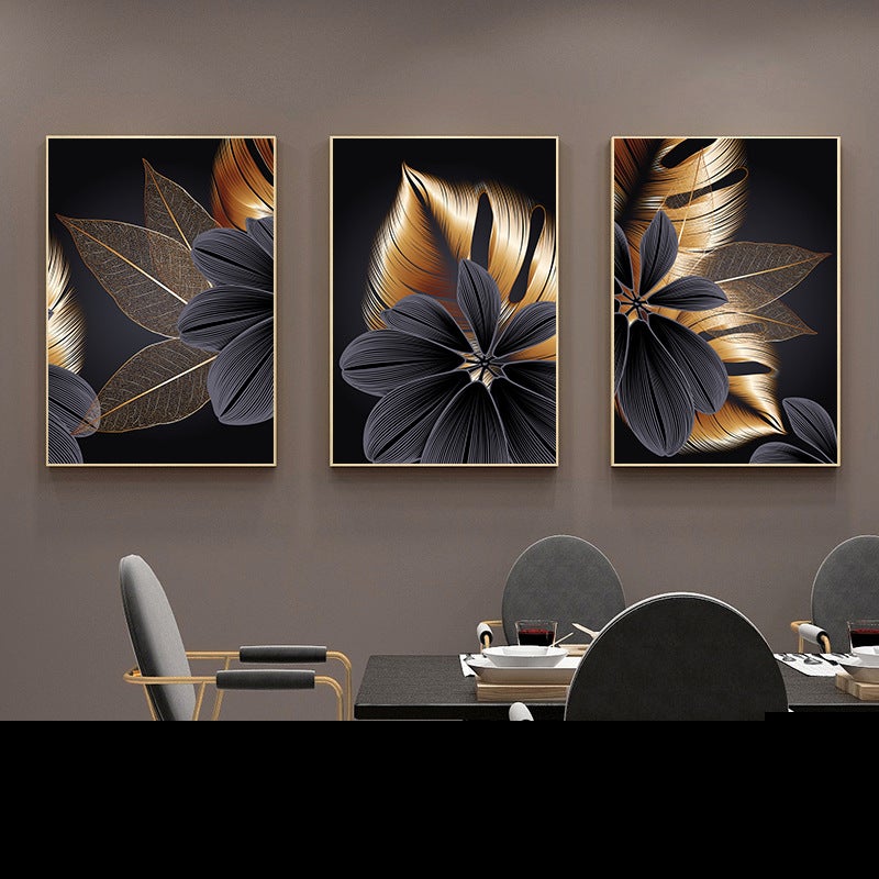 Tropical Plant Gold Painting - Novus Decor Wall Decor