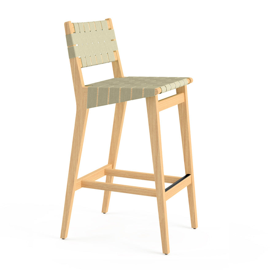 Risom Stool with Webbed Seat and Back