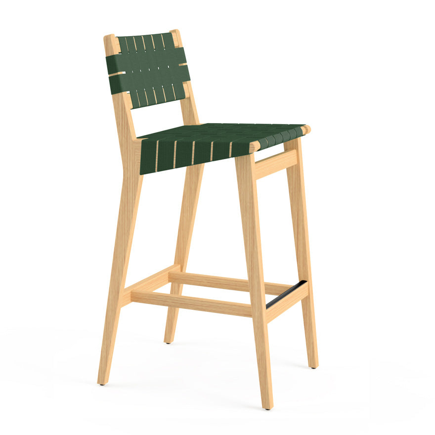 Risom Stool with Webbed Seat and Back