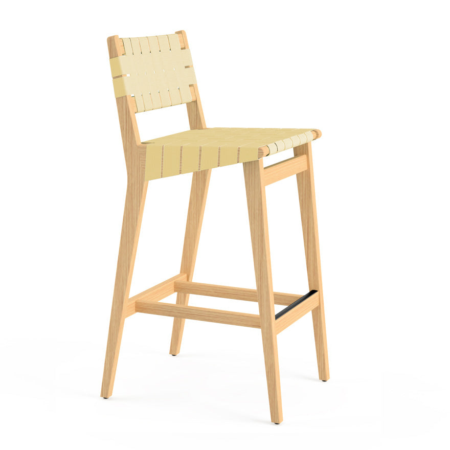Risom Stool with Webbed Seat and Back