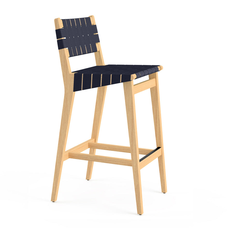 Risom Stool with Webbed Seat and Back