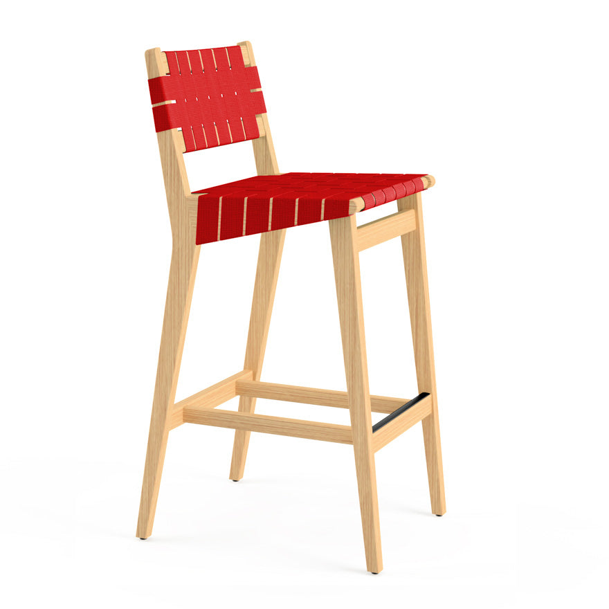 Risom Stool with Webbed Seat and Back