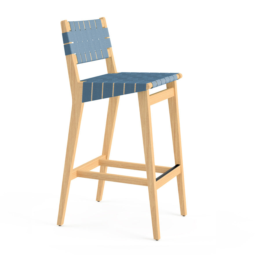Risom Stool with Webbed Seat and Back